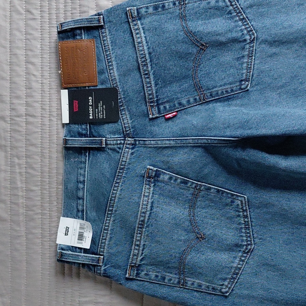 Levi's Baggy Dad Jeans Metaphor Mix Sz 26 Nwt - Picture 6 of 16